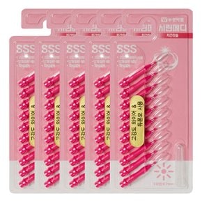 시린메디 치간칫솔 I자형 SSS(0.7mm) 10p X 5개