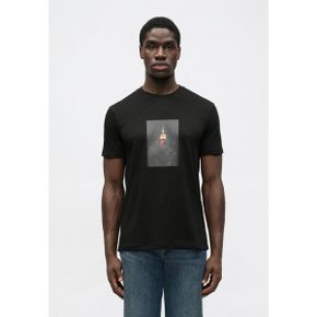 Armani Exchange 아르마니 익스체인지 프린트 티셔츠 - 검정색 7182367