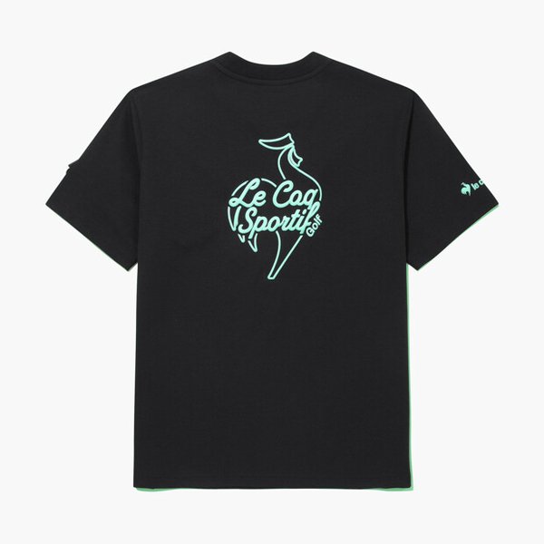 [여주점] 남성 라운드넥 그래픽 티셔츠 GR121MRS21 BLCK