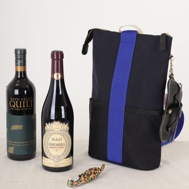 프라이데이러브 2구 와인 칠러 토트 백 MACI BAG _Two Bottle Wine Chiller Tote _ NAVY