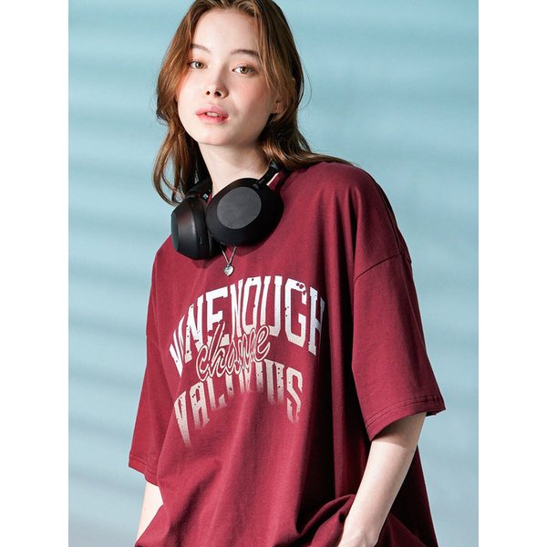 맨인어프 반팔 버건디 HHST3563