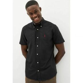 4612752 Next SHORT SLEEVE OXFORD - Shirt black