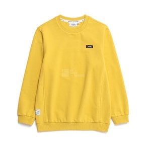 K231USW010 스몰로고 맨투맨 MUSTARD