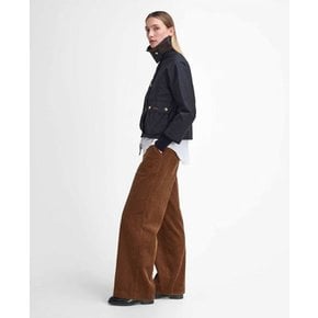 여성 블랙 Cropped Beadnell 크롭 비드넬 왁스 자켓 URJU5F320BK