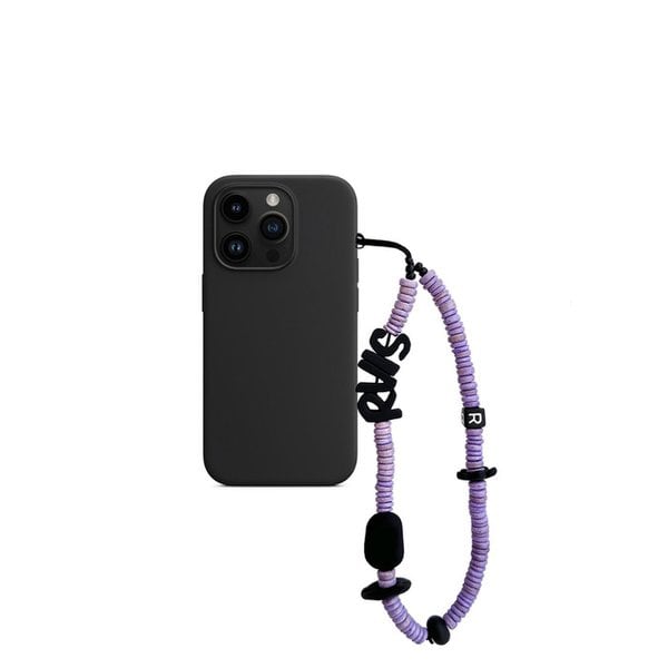 nature beads phone strap violet