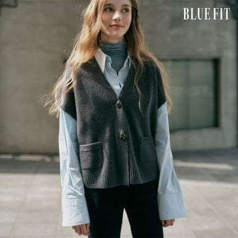 블루핏 [미리주문10할인] 블루핏 울100 베스트 가디건