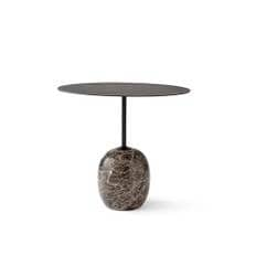 &TRADITION Lato Table LN9 Ø50 x 45cm Oval 라토 테이블 LN9 웜 블랙 탑/엠파라도어 마블베이스