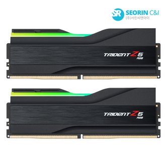 지스킬 [서린공식] G.SKILL DDR5-5200 CL40 TRIDENT Z5 RGB J 블랙 패키지 32GB(16Gx2)