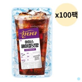 칸타타 파우치 아이스 헤이즐넛 커피 음료 190ml 100p