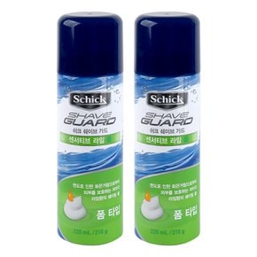 (1+1/무배)쉬크 쉐이브 가드 센서티브 라임 폼 220ml