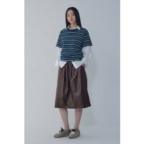 스트라이프 하프 슬리브 티셔츠 7126340500146