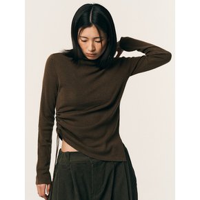 AR_Side string turtleneck knit top_2color