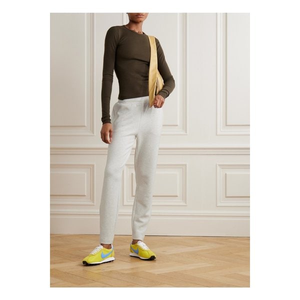 발리 더 슬림 집 헴 더블소프트® 트랙 팬츠 아이보리 1647597359818809