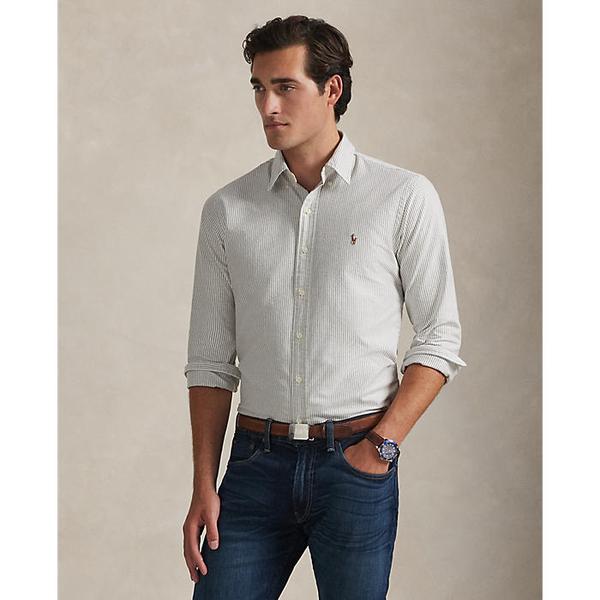 남성 커스텀핏 스트라이프 옥스포드 셔츠(MNPOWOV16824587200)