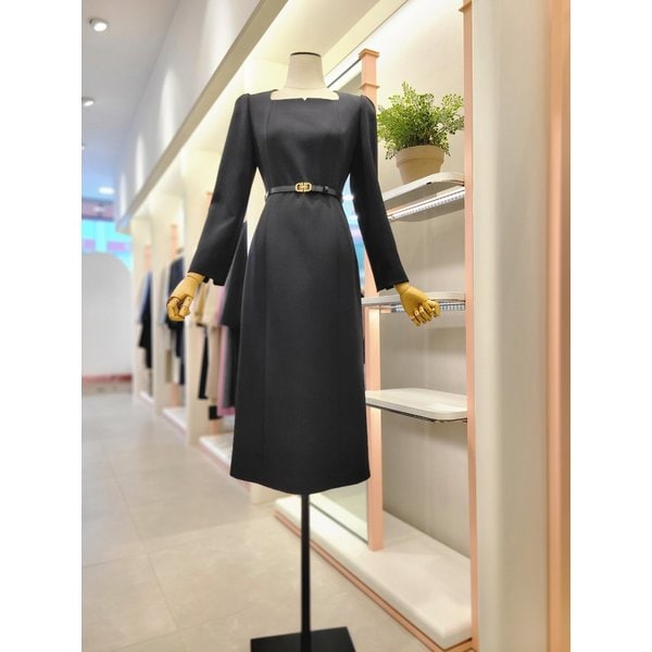 [여주점] 여성 스퀘어넥 벨티드 드레스(ITPAYOP760)