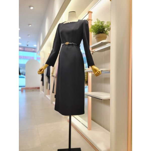 [여주점] 여성 스퀘어넥 벨티드 드레스(ITPAYOP760)