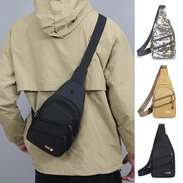 [옷자락] 남녀공용 커플가방 스포츠 보조포켓 슬링 크로스백
