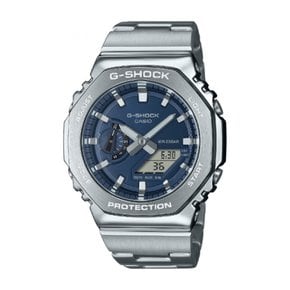 카시오 지샥 (G-SHOCK) GM-2100 시리즈 메탈 밴드 모델 GM2110D 네이비 GM-2110D-2BJF