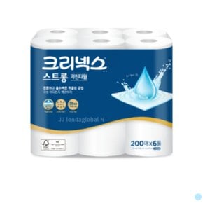 크리넥스 키친 타올 스트롱 집들이 선물 200매 6롤