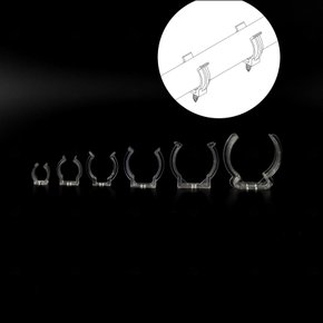조명 고정장치 고정 투명 클램프 천장 브라켓 고정걸이 침실 후크 등 육각 파이프 일자조명 고리