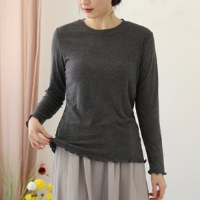 띠아모 물결 티셔츠 /여성 스판 데일리