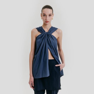 EENK Knotted Top - Navy