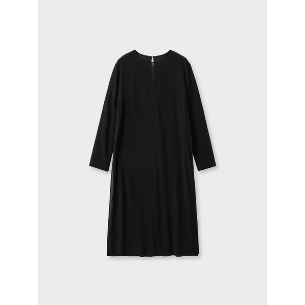 sheer layered dress_black