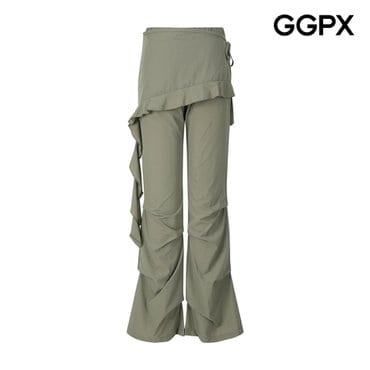GGPX 랩 스커트 세트 핀턱 부츠컷 팬츠 (GP8PT013F)