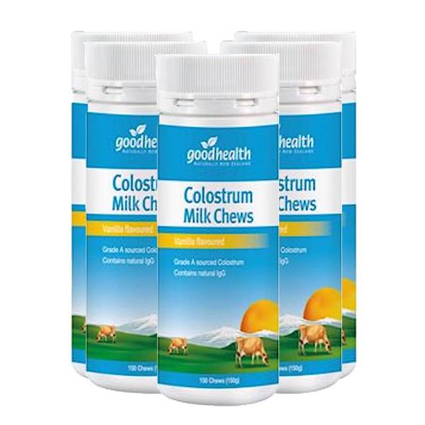 굿헬스 콜로스트럼 초유 바닐라향 Colostrum 150정 5개