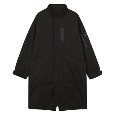 버커루 남성 하이넥 롱기장 야상 점퍼(B235JP410P)