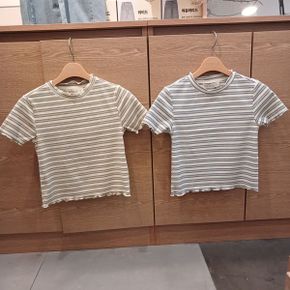 스트라이프 골지 반팔티 IDRA26653 해운대점_P427332473