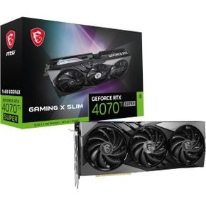 일본 MSI 그래픽카드 GeForce RTX 4070Ti SUPER 16G Gaming X SLIM PCIe 4.0 VD8726 Graphics Ca