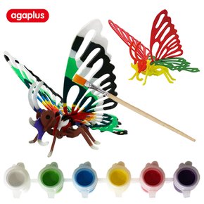색칠하는 3D우든퍼즐 Butterfly/페인팅/나비