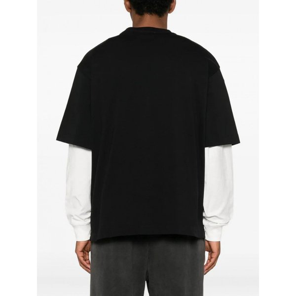 남성 티셔츠 STATEMENT 스케이트 S/S 블랙 화이트 OMAA120F25J 547941