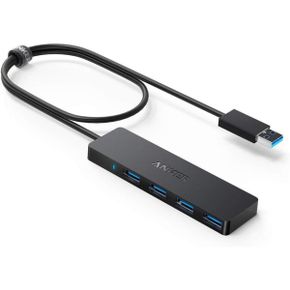 영국 앤커 허브 [Upgraded Version] Anker 4Port USB 3.0 Ultra Slim Data Hub with 2 ft Extend