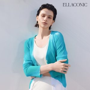 엘라코닉 [런칭가89,000원→3만원↓] 엘라코닉 썸머 트로피컬  나염 가디건