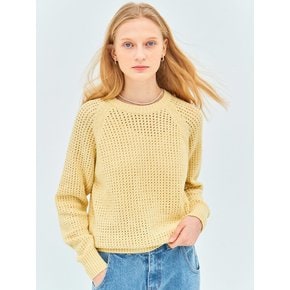 PUNCHING ROUND PULLOVER(butter yellow)