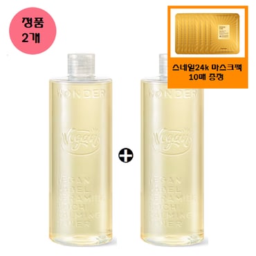 토니모리 (대용량500ml*2개)원더 비건라벨 세라마이드 모찌 진정토너+사은품/골드24k 스네일 팩 10매 증정