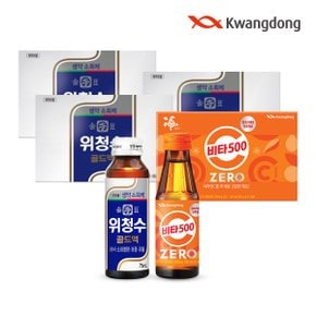 광동 위청수골드액 75ml 30병 + 비타500 제로 100ml 10병 (무료배송)