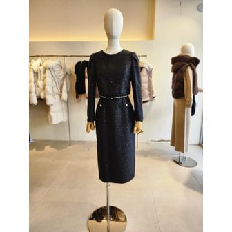 JJ지고트 [여주점] [JJ 지고트] 여성 스팽글 트위드H라인 원피스GR2A0OP211