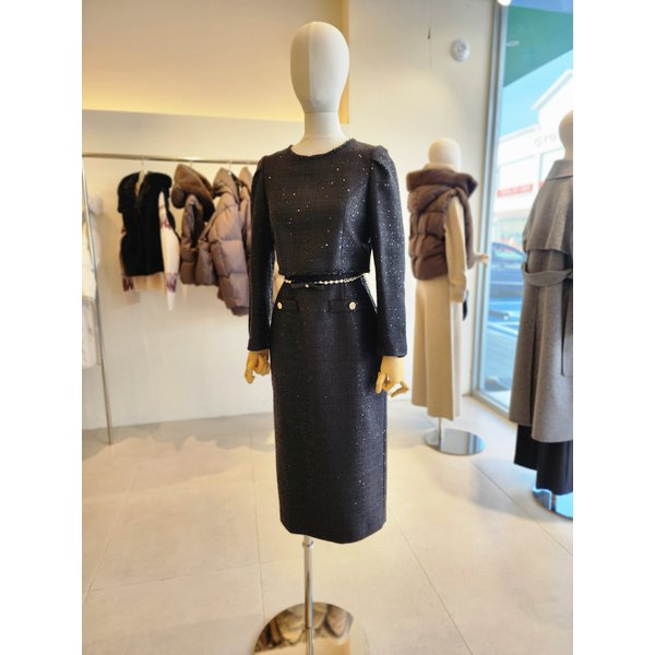 [여주점] [JJ 지고트] 여성 스팽글 트위드H라인 원피스GR2A0OP211