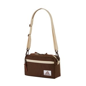 그레고리 크로스백 패디드숄더 M PAD SHOULDER POUCH M BROWN/LIGHT BEIGE (08JR0112)