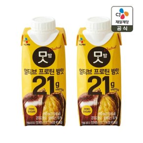 얼티브 제로슈가 프로틴 식물성 고단백 단백질 쉐이크 밤맛 250ml x2개