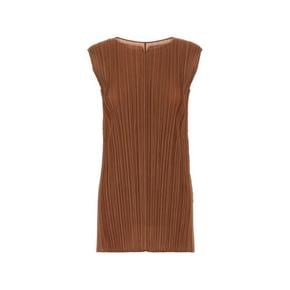 26SS 플리츠플리즈 튜닉 PP66JT132 44 BROWN