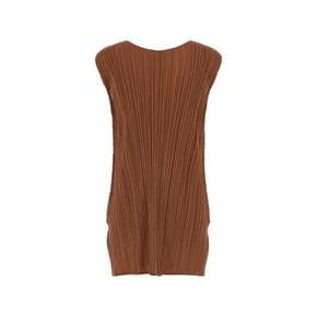 26SS 플리츠플리즈 튜닉 PP66JT132 44 BROWN