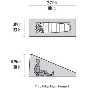 MSR 아웃 도어 쉘터 스루 하이커 메쉬 하우스 1 (1 인용) 등산 [일본 정규품] 37018