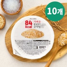  슬로우래빗 84kcal 가벼운 통밀 현미 곤약밥 130g 10개