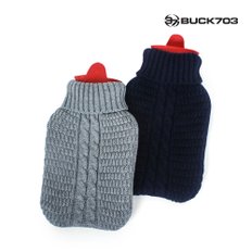 BUCK703 땡처리 SALE 니트 보온 물주머니 1000ml 캠핑 핫팩 찜질 방한 유단포 색상랜덤 침낭