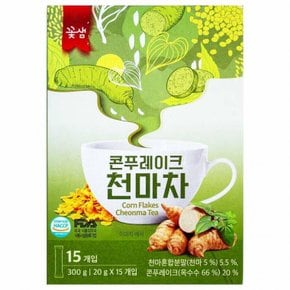 꽃샘 콘프레이크 천마차 300g 20g 15개입