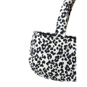 Padded Leopard Small Bag (Ivory)